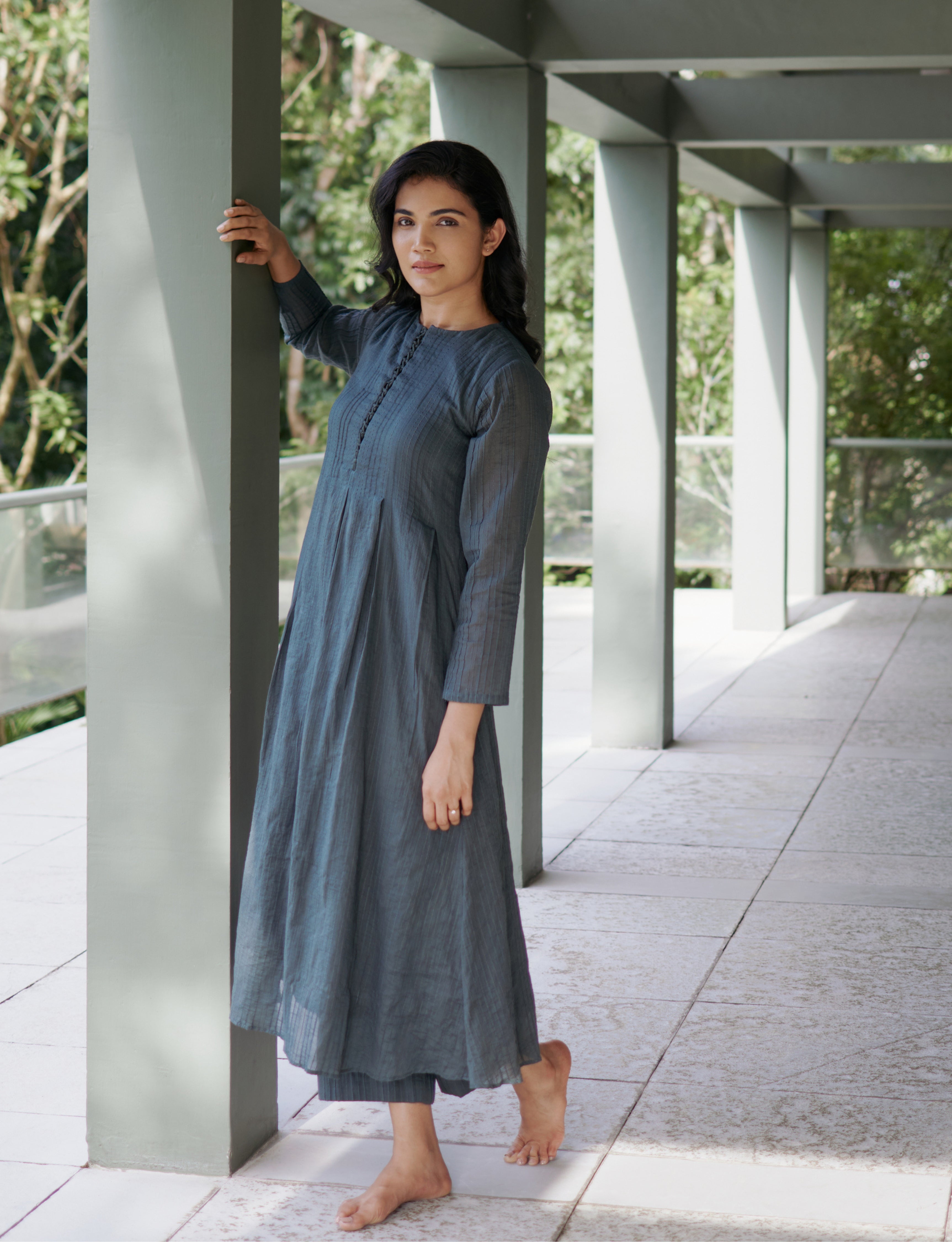 Pintucks Anarkali